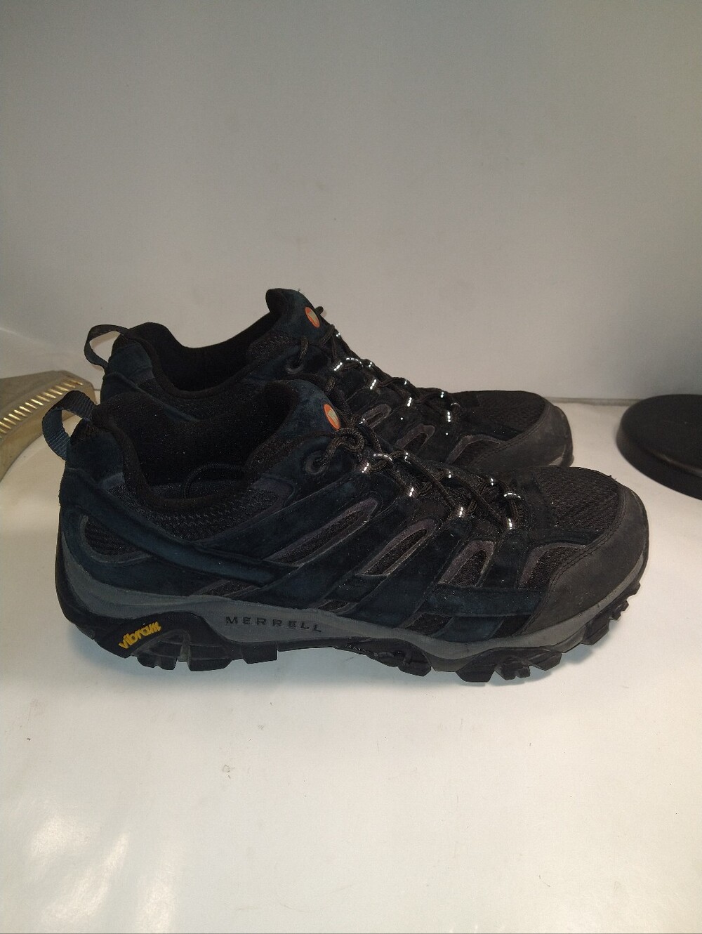 Merrell Moab 2 Vent Black Night Low Top Hiking Shoes Men's sz 12.5W (J06017W).